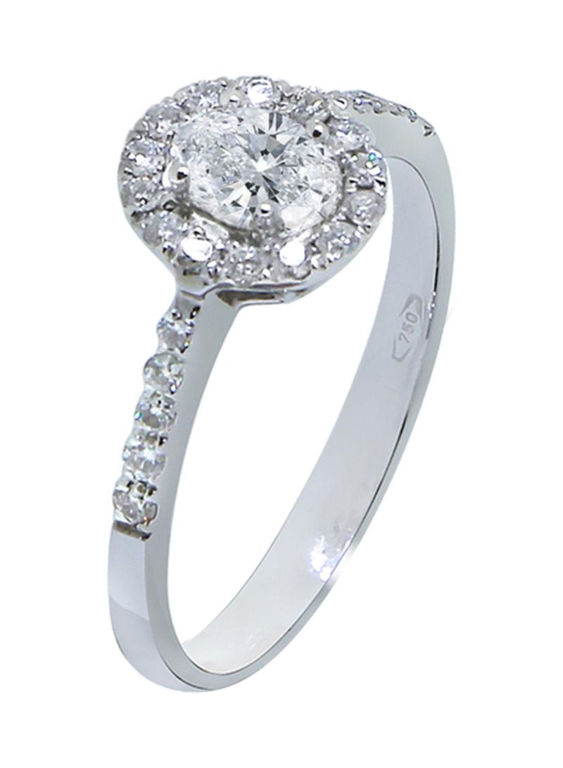 0.65 Ct Diamond Halo Ring