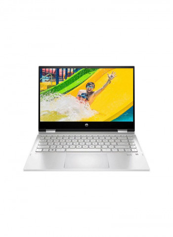 Pavilion 14 DW1001NE With 14 Inch IPS FHD Display,Windows 10, Intel Core i7-11TH/8GB RAM/512GB SSD/Intel Iris Xe Graphics/X360 TOUCH/W10, ENG/ARB BACKLIT KB/STYLUS Silver