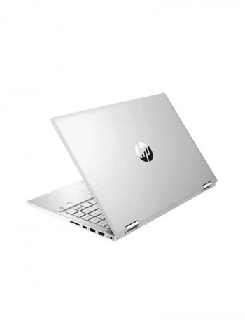Pavilion 14 DW1001NE With 14 Inch IPS FHD Display,Windows 10, Intel Core i7-11TH/8GB RAM/512GB SSD/Intel Iris Xe Graphics/X360 TOUCH/W10, ENG/ARB BACKLIT KB/STYLUS Silver