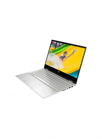 Pavilion 14 DW1001NE With 14 Inch IPS FHD Display,Windows 10, Intel Core i7-11TH/8GB RAM/512GB SSD/Intel Iris Xe Graphics/X360 TOUCH/W10, ENG/ARB BACKLIT KB/STYLUS Silver