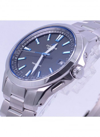 ساعة يد بعقارب مقاومة للماء طراز OCW-S100-1AJF للرجال