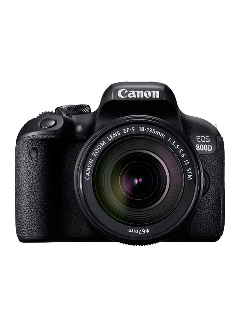 EOS 800D DSLR With EF-S 18-135mm f/3.5-5.6 IS STM Lens 24.2MP,LCD Touchscreen, Built-In Wi-Fi, NFC And Bluetooth