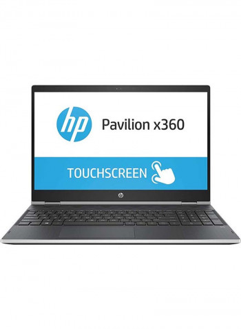 Pavilion x360 15-DQ1003 Convertible 2-In-1 Laptop With 15.6-Inch Touchscreen Display, Core i7 10510U Processer/16GB RAM/512GB SSD/Intel UHD Graphics Platinum Silver
