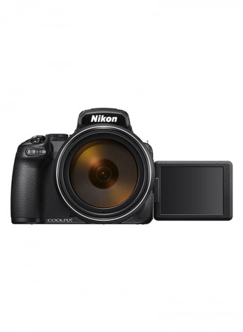 Coolpix P1000 Point And Shoot Camera 125x Wide Optical Zoom-NIKKOR ED Glass Lens 16MP With Vari-angle LCD Screen, Built-in Wi-Fi And Bluetooth
