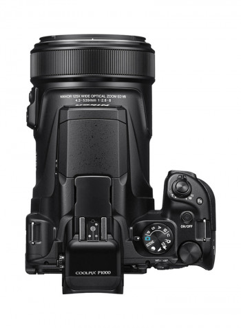 Coolpix P1000 Point And Shoot Camera 125x Wide Optical Zoom-NIKKOR ED Glass Lens 16MP With Vari-angle LCD Screen, Built-in Wi-Fi And Bluetooth