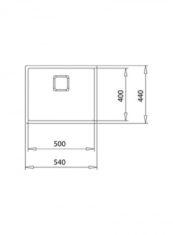 Flexlinea Rs15 50.40 Pvd Titanium 3-In-1 Installation Stainless Steel Sink With One Bowl Titanium 540x440x200mmmm