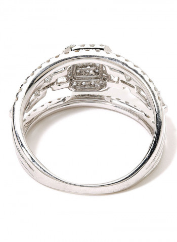 18K White Gold Exquisite Design Diamond Ring