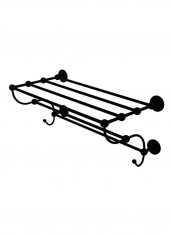 Prestige Skyline Collection Towel Shelf Black 36inch