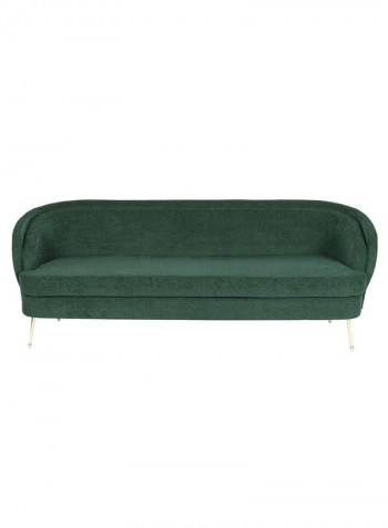 3 Seater Selma Fabric Sofa Green 230x86x66cm