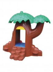 Tree Playhouse With Slide 16321 252x 219x 203centimeter