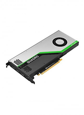 NVIDIA Quadro RTX 4000 Graphics Card 8GB Silver/Black/Green