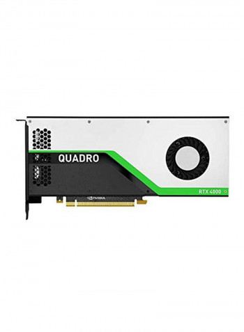 NVIDIA Quadro RTX 4000 Graphics Card 8GB Silver/Black/Green