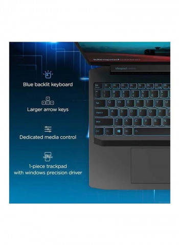 IdeaPad Gaming 3 Laptop With 15-Inch FHD Display/Ryzen 7-4800H Processer/8GB RAM/512GB SSD/4GB Nvidia GeForce GTX 1650Ti Graphics Card Onyx Black
