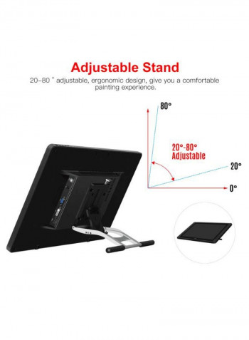 Kamvas Pro 22 21.5 Inch Professional Graphic Monitor Drawing Tablet 70.0 x 44.0سم أسود