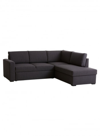 3-Seater Bedsted Sofa Bed With Chaise Longue Grey