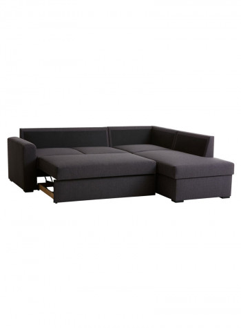 3-Seater Bedsted Sofa Bed With Chaise Longue Grey