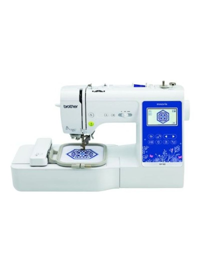 Computerized Sewing and Embroidery Machine White/Blue