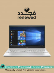 Renewed - Pavilion 15-CS1001NE (2020) Laptop, With 15.6 Inch Display, Intel Core i7 Processor/10th Gen/16GB RAM/1TB HDD+SSD/4GB Nvidia Geforce MX150 Graphics With English/Arabic Keyboard Silver