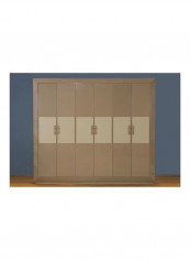 6-Door Cluster Wardrobe Beige