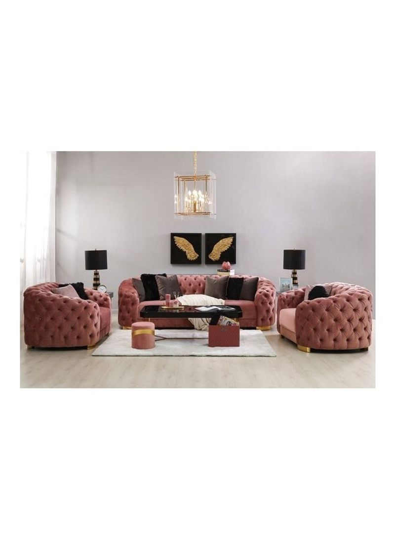 Comfortable Evervista 3-Seater Sofa Pink