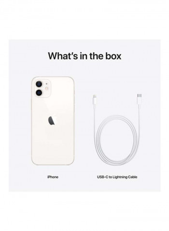 iPhone 12 With Facetime  256GB White 5G - Middle East Version