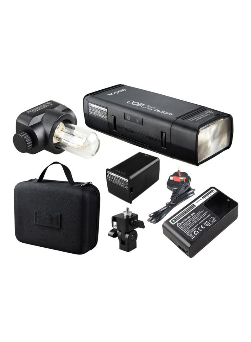 Pocket Camera Mini TTL Speedlight 16.8x7.5x7centimeter Black