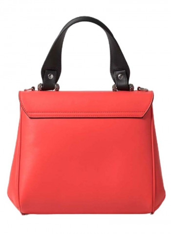 Iris Butterfly Detail Shoulder Bag Red/Black