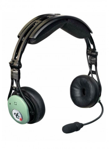 Wired Over-Ear Headphones With Microphone Black/Green