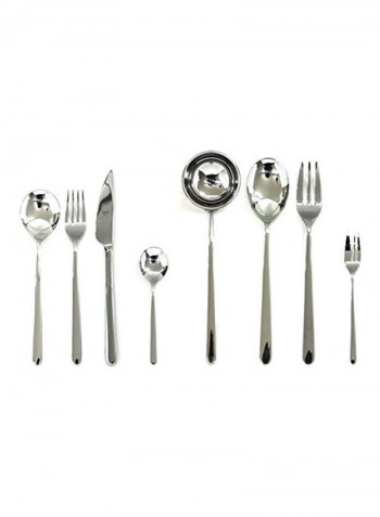 63-Piece Service Cutlery Set Silver