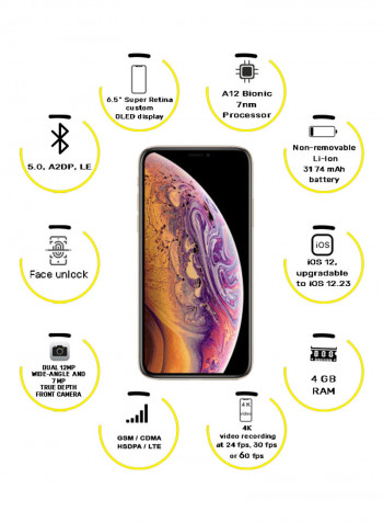 iPhone Xs Max With FaceTime Gold 512GB 4G LTE
