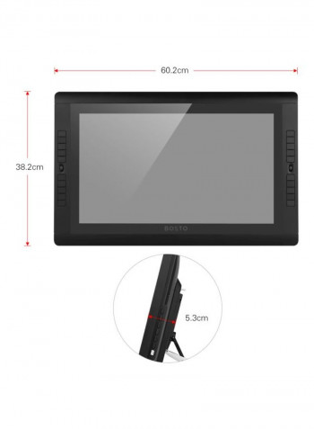 IPS Graphic Monitor Drawing Tablet 60.2x38.2x5.3centimeter Black