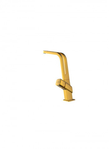 Single Lever Kitchen Tap With Revolutionary Open Spout Concept Brass 1cm