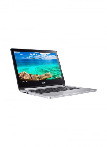 R13 Convertible 2-In-1 Laptop With 13.3-Inch Display, MediaTek Processor/4GB RAM/32GB SSD/PowerVR GX6250 Graphics Silver