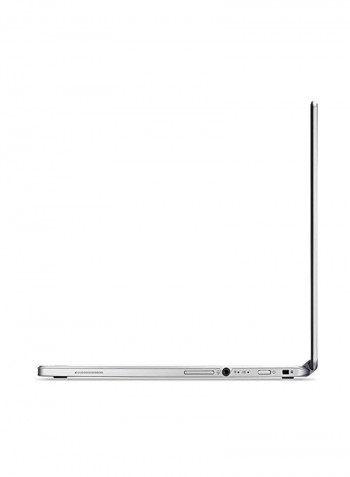 R13 Convertible 2-In-1 Laptop With 13.3-Inch Display, MediaTek Processor/4GB RAM/32GB SSD/PowerVR GX6250 Graphics Silver
