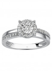 18K White Gold Diamond Studded Twin Band Ring reviews 18K White Gold Diamond Studded Twin Band Ring