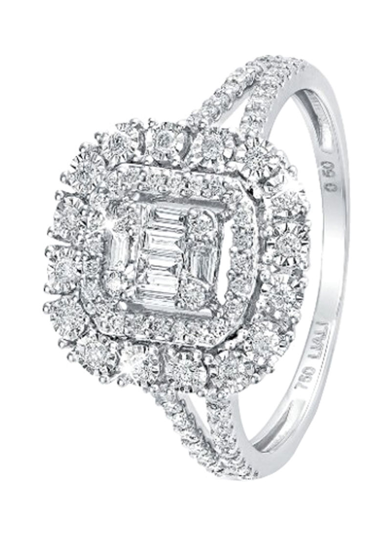 0.5 Ct Diamond Emerald Cut Ring