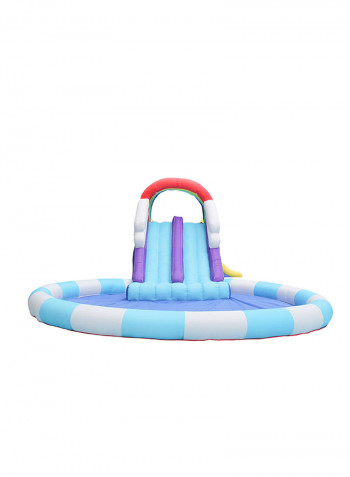 Rainbow Design Kids Bouncy Castle With Slide For Children 840 x 580 x 225cm