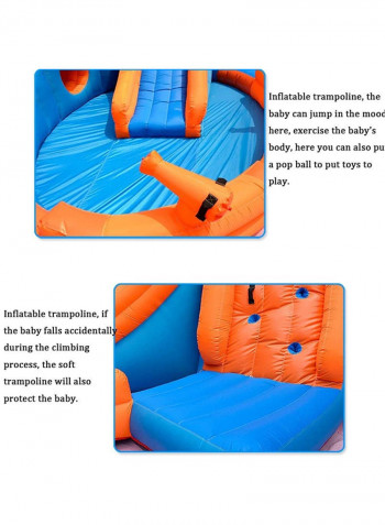 Inflatable Twins Water Slide and Big Bobo Pool