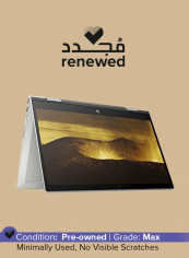 Renewed - Envy X360 15-cn1001ne Laptop With 15.6-Inch Diplay, Intel Core i5 Processor/8th Gen/12GB RAM/256GB SSD/4GB Nvidia GeForce GTX Series MX150 Graphics With English/Arabic Keyboard Silver