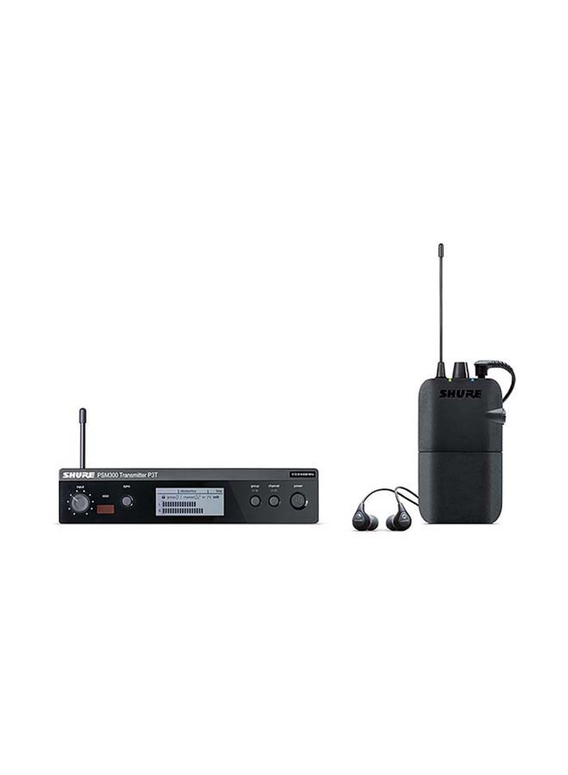 Pro Wireless In-Ear Personal Monitoring System With Earphones P3TUKRA215CL-K3E Black