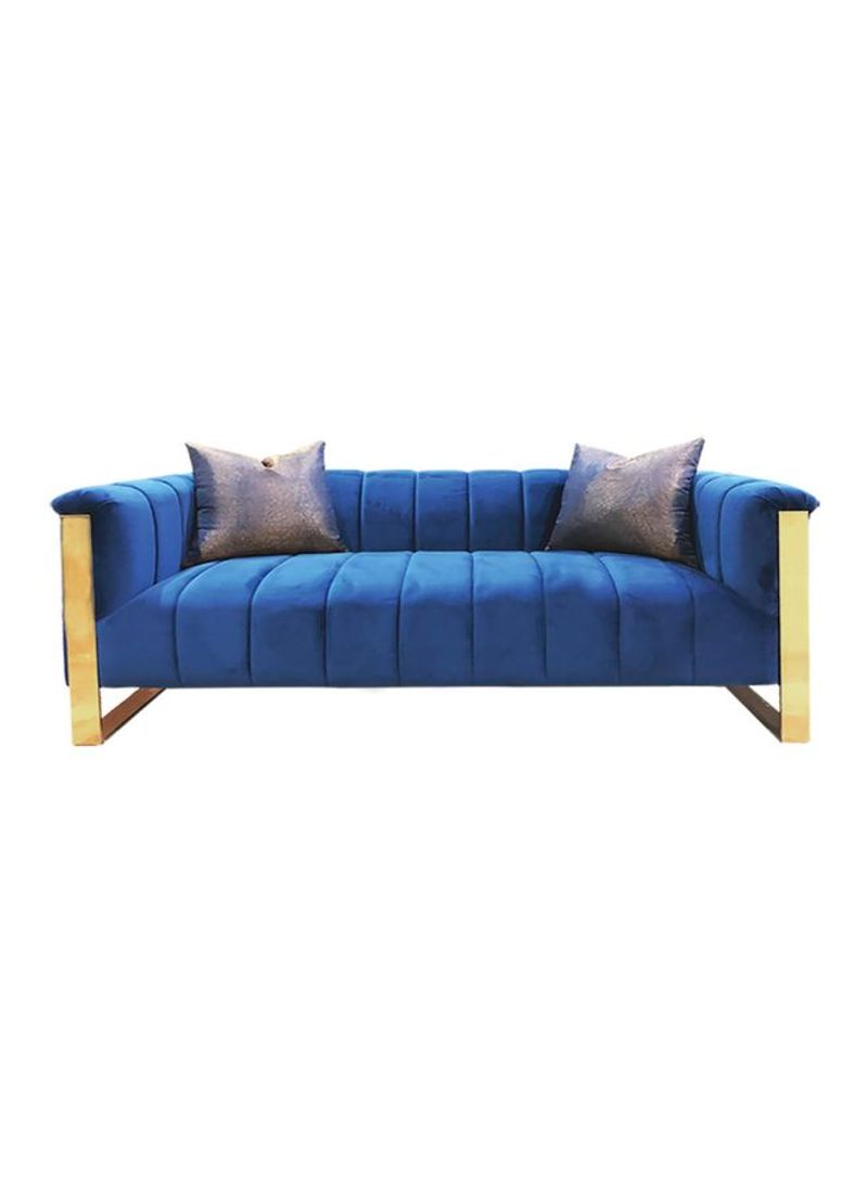 Rosanna 3 Seater Fabric Sofa Navy Blue L 231.5 X W 90 X H 72.5cm