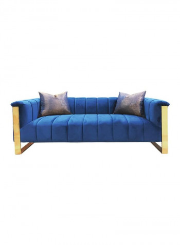Rosanna 3 Seater Fabric Sofa Navy Blue L 231.5 X W 90 X H 72.5cm