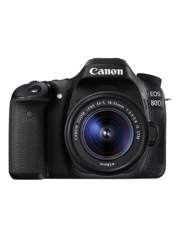 EOS 80D DSLR With EF-S 18-55mm f/3.5-5.6 IS STM Lens 24.2MP,LCD Touchscreen And Built-In Wi-Fi