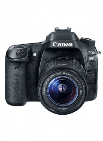 EOS 80D DSLR With EF-S 18-55mm f/3.5-5.6 IS STM Lens 24.2MP,LCD Touchscreen And Built-In Wi-Fi