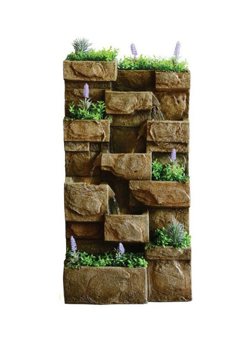 Wall Fountain Brown/Green 91x45x180cm