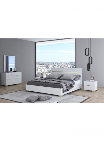 5-Piece Andes King Bedroom Set White 186x220cm