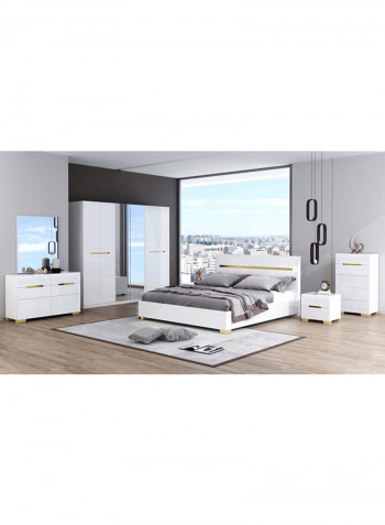 5-Piece Andes King Bedroom Set White 186x220cm