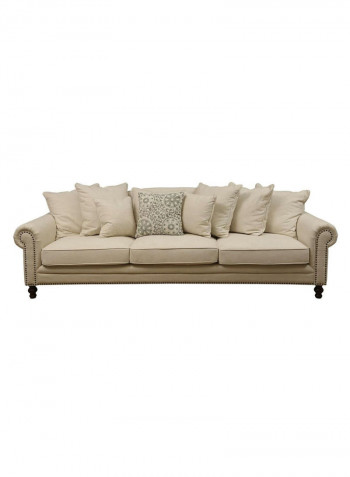 Tuxedo Four Seater Sofa Beige