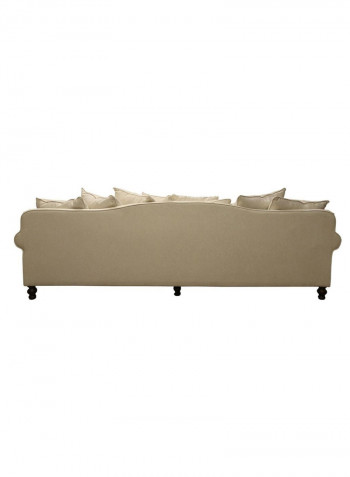 Tuxedo Four Seater Sofa Beige