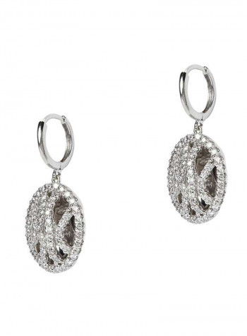 18 Karat White Gold Diamond Earrings